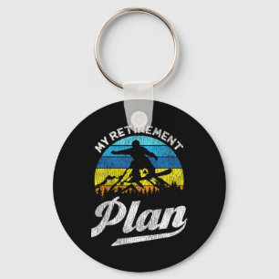Snowboarding Snowboard Retire Vintage Retro My Ret Keychain