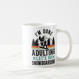 Snowboarding Snowboard Retro 3 Coffee Mug