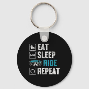 Snowboarding Snowboard Ride Eat Sleep Ride Repeat  Keychain