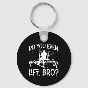 Snowboarding Snowboard Ski Lift Do You Even Lift1  Keychain