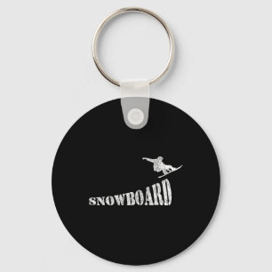 Snowboarding Snowboard Snowboard  Keychain