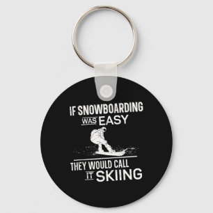 Snowboarding Snowboard Vintage 3  Keychain