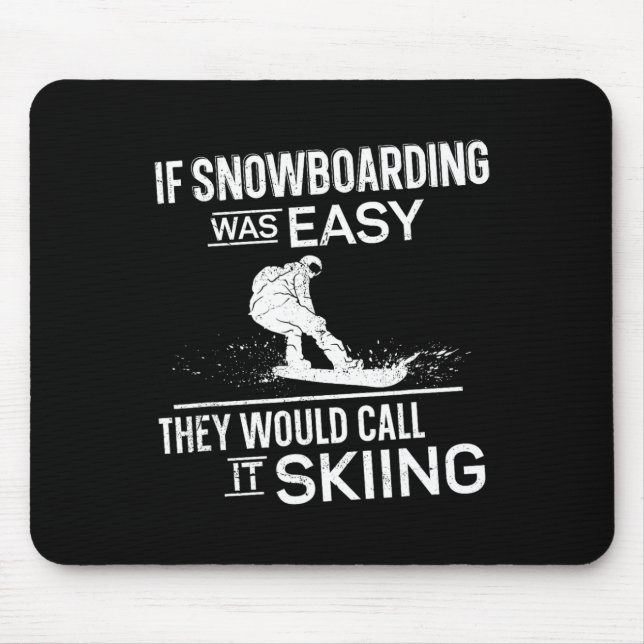 Snowboarding Snowboard Vintage 3  Mouse Pad (Front)