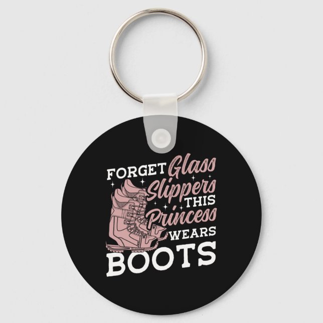 Snowboarding Snowboard Vintage Forget Gl Slippers  Keychain (Front)