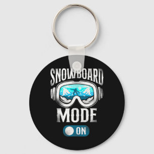 Snowboarding Snowboard Vintage Goggles  Keychain