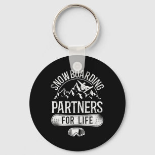 Snowboarding Snowboard Vintage Marriage 1  Keychain