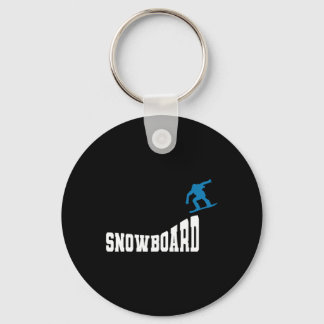 Snowboarding Snowboard Vintage Retro Snowboard 2  Keychain