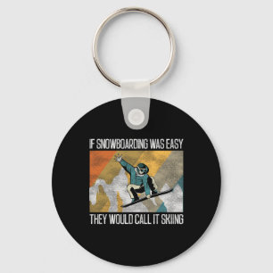 Snowboarding Snowboard Vintage Ski Skiing 1  Keychain
