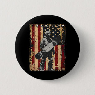 Snowboarding Snowboarder Snowboard 2 Inch Round Button