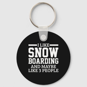 Snowboarding Snowboarder Snowboard 2 Keychain