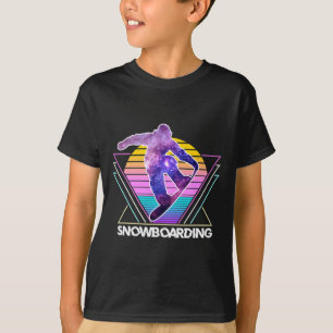 Snowboarding Sports Retro Vintage Vaporwave 90s Sn T-Shirt