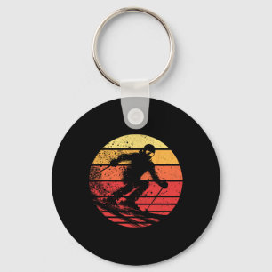 Snowboarding Sunset Winter Sports Skier Snowboarde Keychain