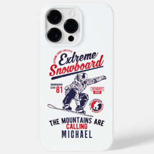 Snowboarding The Mountains Are Calling   Sports Case-Mate iPhone 14 Pro Max Case