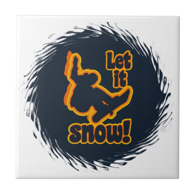 Snowboarding tile (Front)