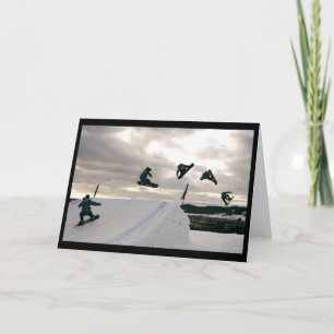 Snowboarding Tricks Greeting Card