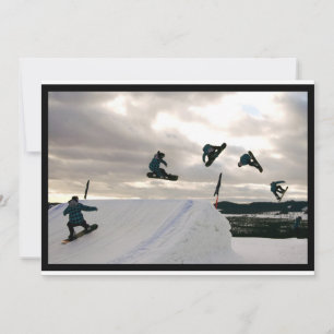 Snowboarding Tricks Invitation