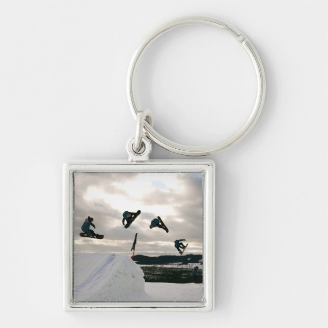 Snowboarding Tricks Keychain (Front)