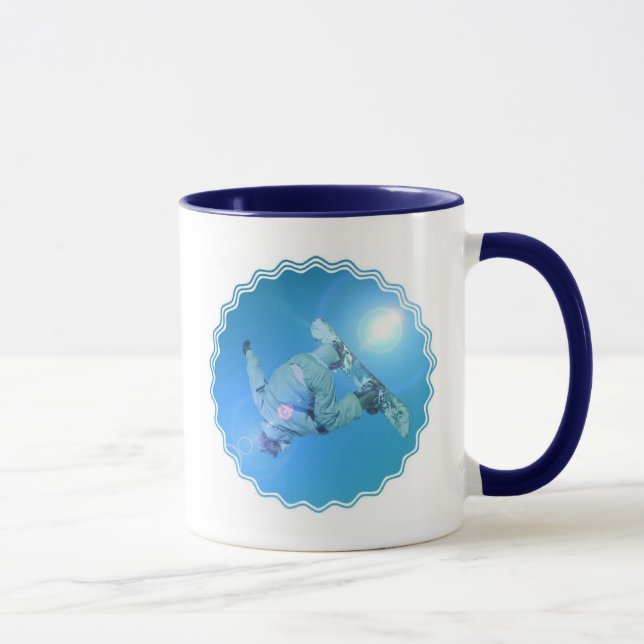 Snowboarding Tricks Pictures Coffee Mug (Right)
