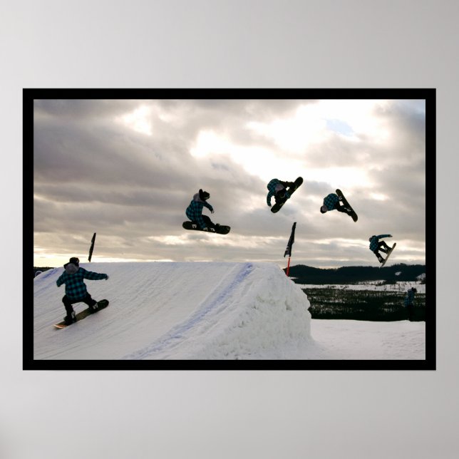 Snowboarding Tricks Poster (Front)