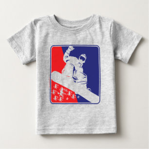 Snowboarding, USA Baby T-Shirt