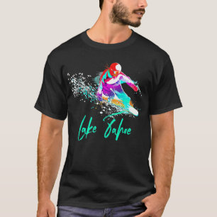 Snowboarding Vintage Lake Tahoe California Tee