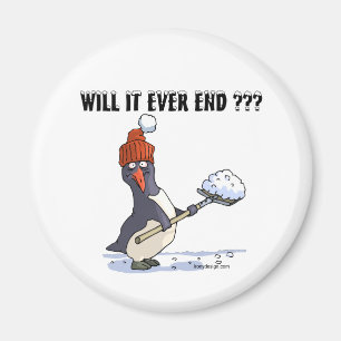 Snowbound Penguin Magnet