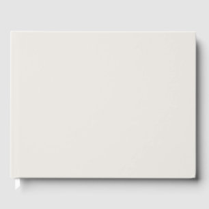 Snowbound Solid Colour Guest Book