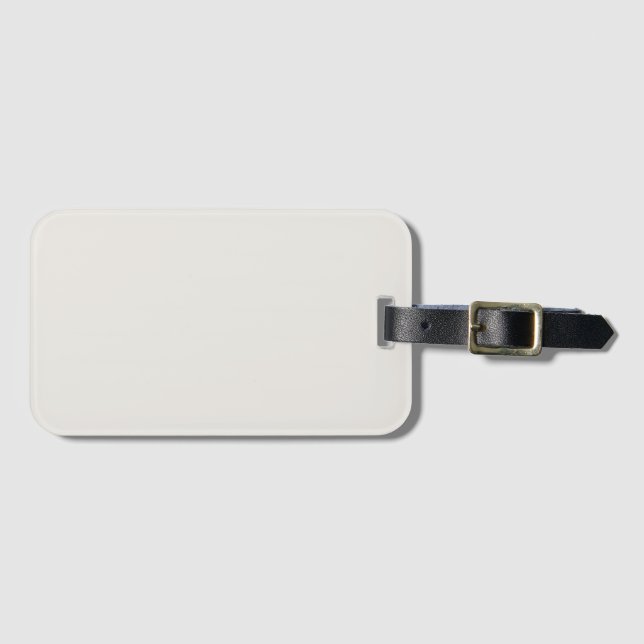 Snowbound Solid Colour Luggage Tag (Front Horizontal)