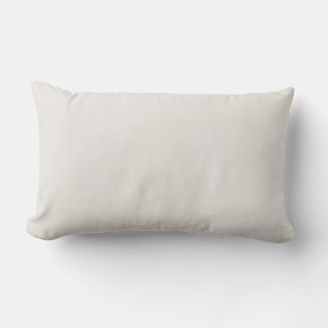 Snowbound Solid Colour Lumbar Pillow (Front)