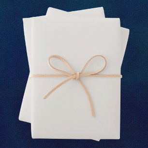 Snowbound Solid Colour Wrapping Paper Sheet