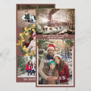 Snowbound Train Photocard Holiday Card