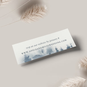 Snowbound Wedding Website Cards Mini