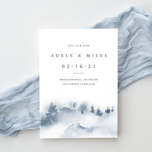 Snowbound   Winter Watercolor Save the Date