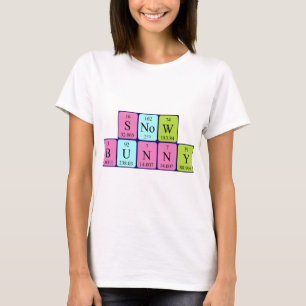 Snowbunny periodic table name shirt