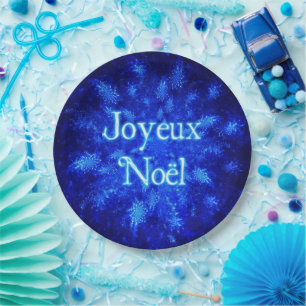 Snowburst - Joyeux Noёl Paper Plate