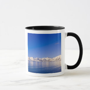 Snowcapped peaks Woodfjord Svalbard Mug