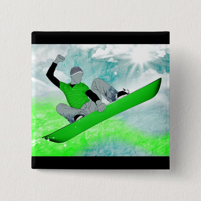 snowcore. 1. 2 inch square button (Front)