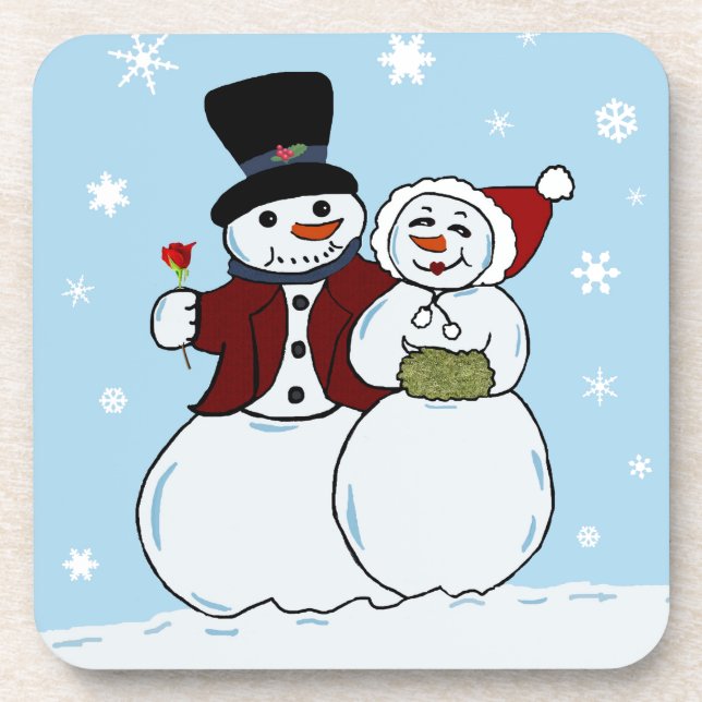 Snowcouple Coaster (Front)