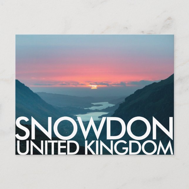 Snowdon, Caernarfon, United Kingdom Postcard (Front)