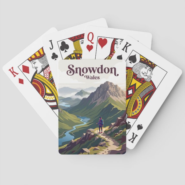 Snowdon (Yr Wyddfa) Wales Playing Cards (Back)