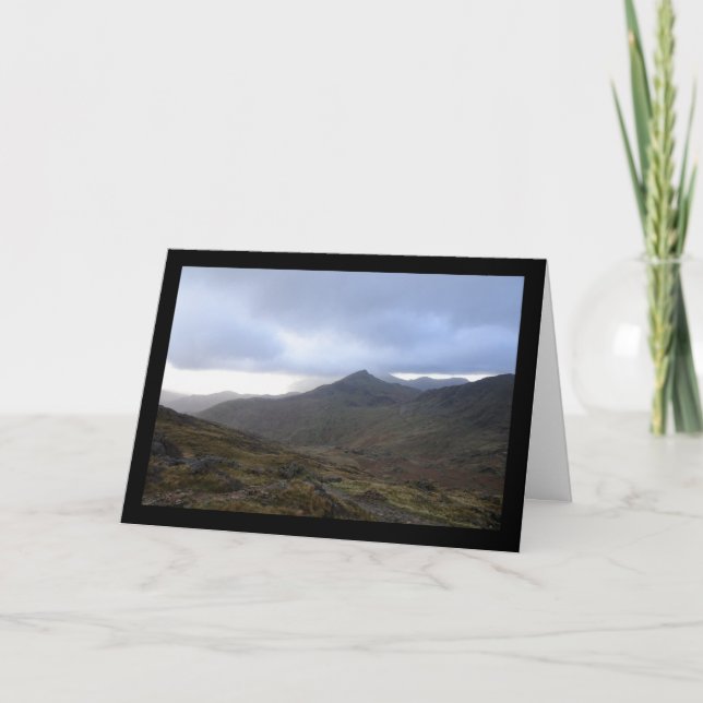 Snowdonia Mountains Card (Front)