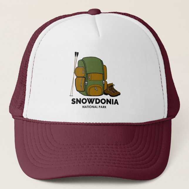 Snowdonia National Park Backpack Trucker Hat (Front)