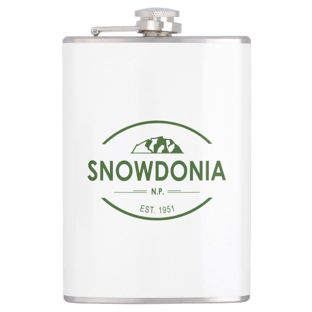 Snowdonia National Park Hip Flask (Front)