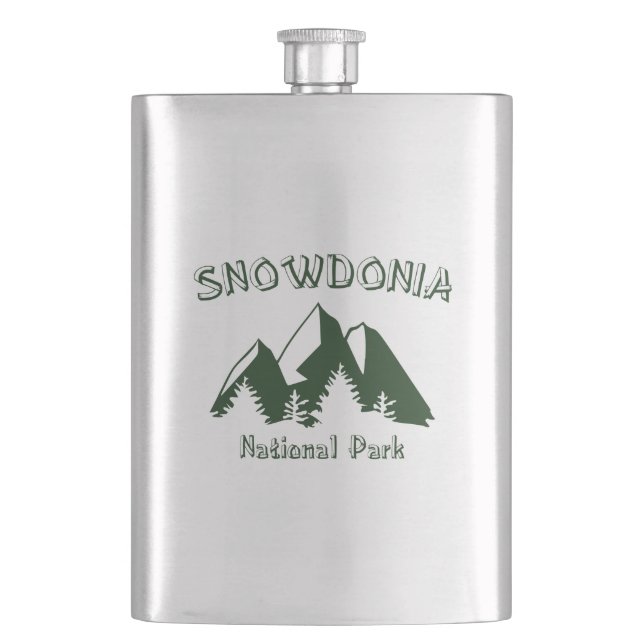 Snowdonia National Park Hip Flask (Front)