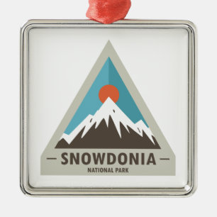 Snowdonia National Park Metal Ornament