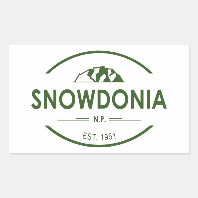 Snowdonia National Park Sticker (Front)