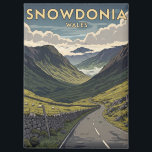Snowdonia National Park Wales Travel Magnet<br><div class="desc">Snowdonia, known in Welsh as Eryri, is a stunning national park located in northwest Wales, renowned for its majestic mountains, deep valleys, and sparkling lakes. At its heart stands Mount Snowdon (Yr Wyddfa), the highest peak in Wales at 1, 085 metres (3, 560 feet). Whether you climb it on foot...</div>