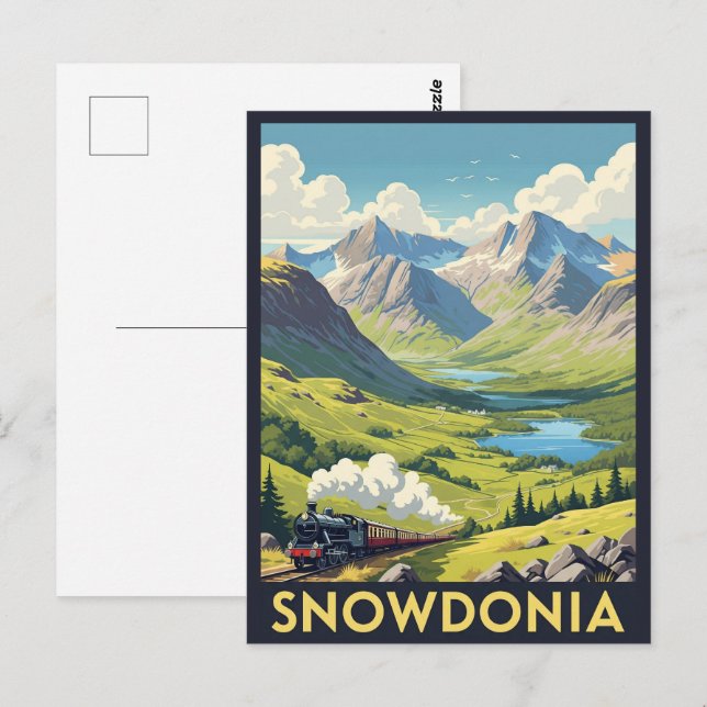 Snowdonia National Park Wales Travel Postcard (Front/Back)