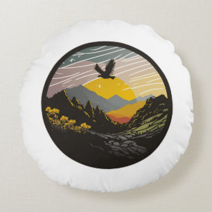 Snowdonia Round Pillow