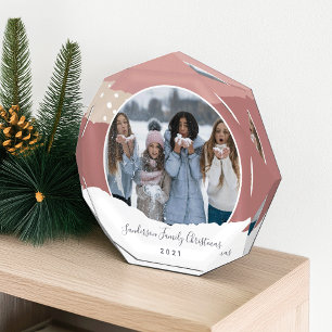 Snowdrift Family Christmas Memory Photo Block